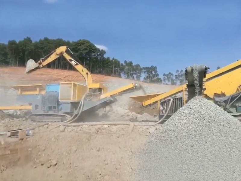 移动式建筑垃圾破碎站 移动式建筑垃圾破碎站